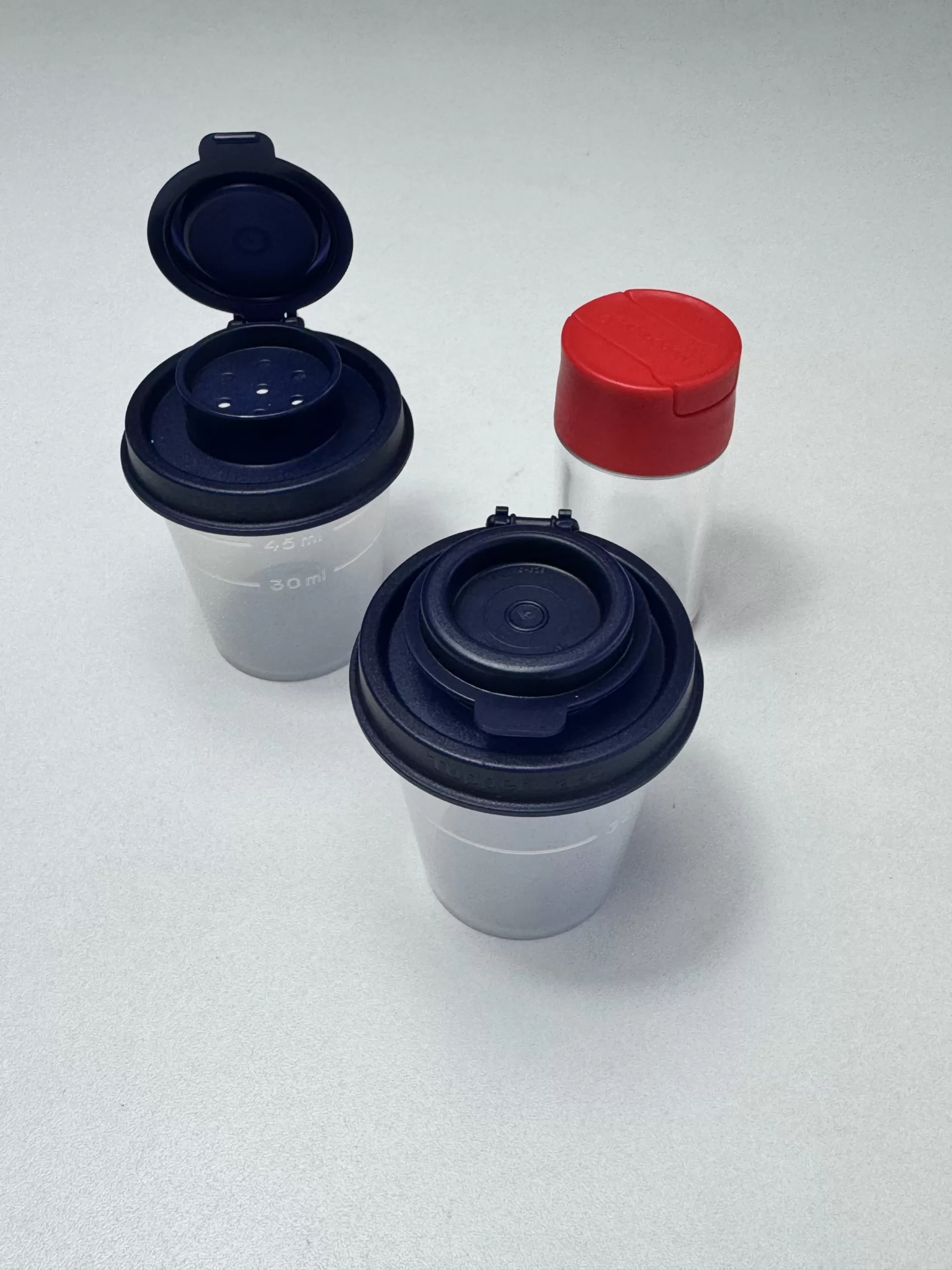 Set 3 mini recipiente condimente